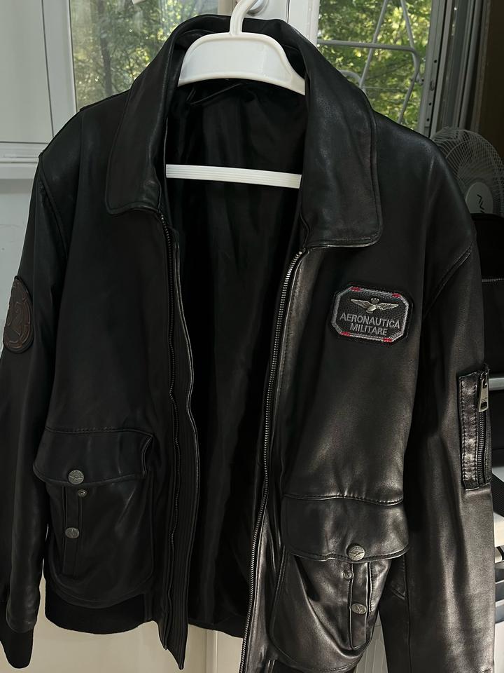 Кожаная куртка Aeronautica Militare