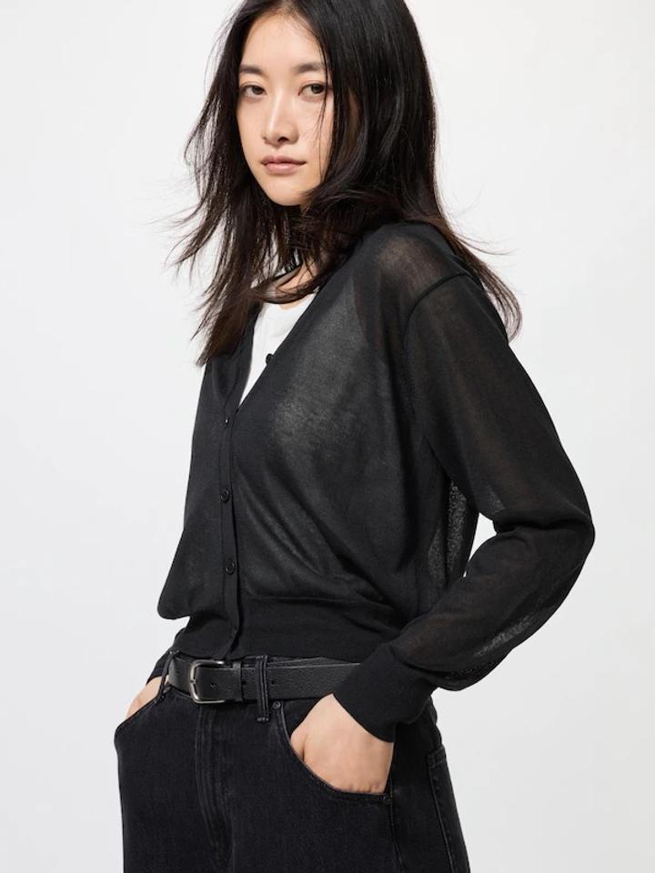 Кардиган Uniqlo с V-образным вырезом