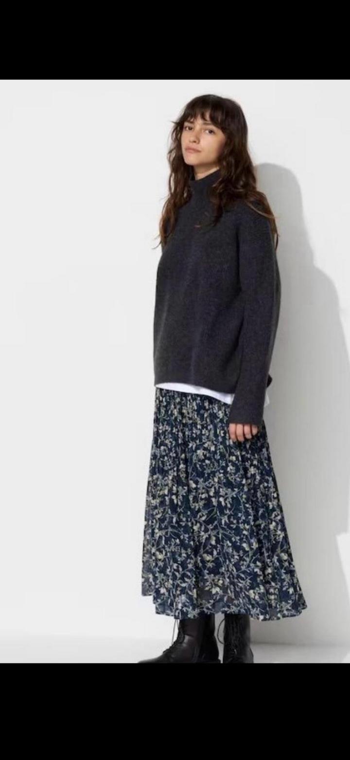 Плиссированная юбка Uniqlo