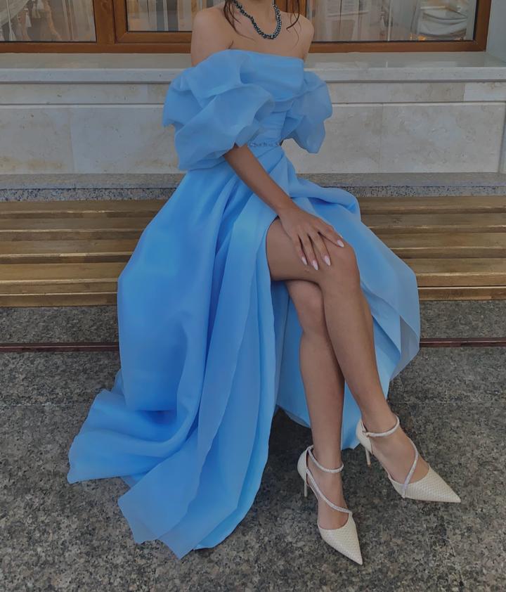 Krista Unique Вечернее платье с пышными рукавами