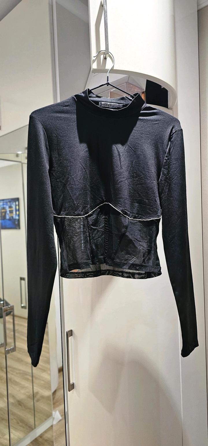 Bershka Топ с сеткой