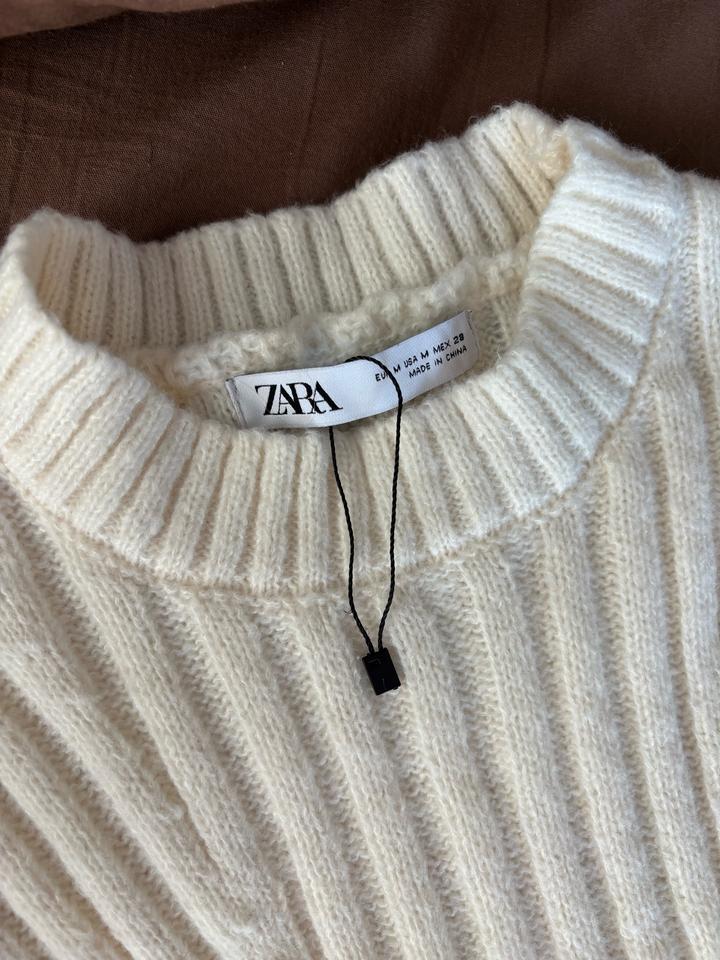 ZARA вязаное платье в рубчик