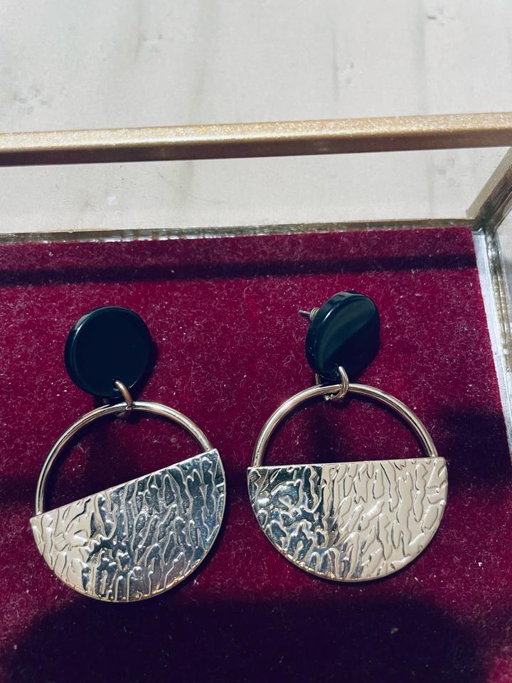 Серьги крупные, итальянская бижутерия