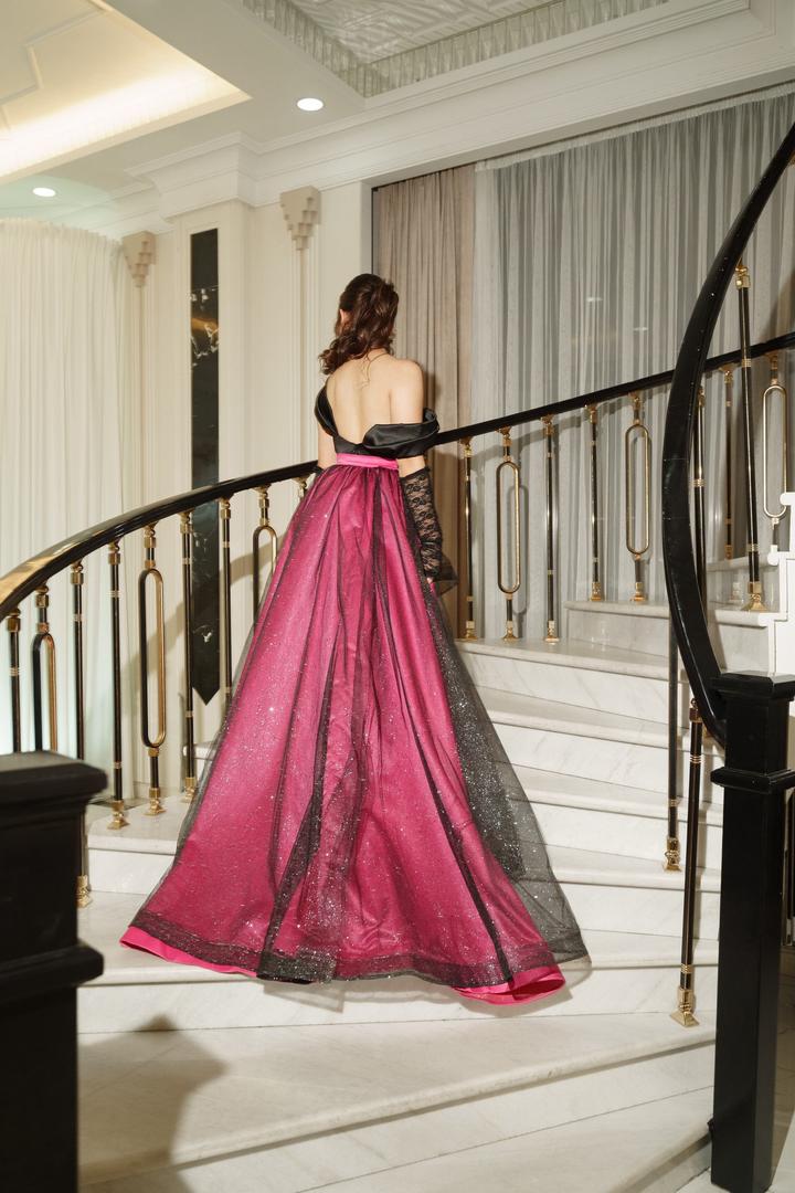 virgi Вечернее платье-трансформер со шлейфом