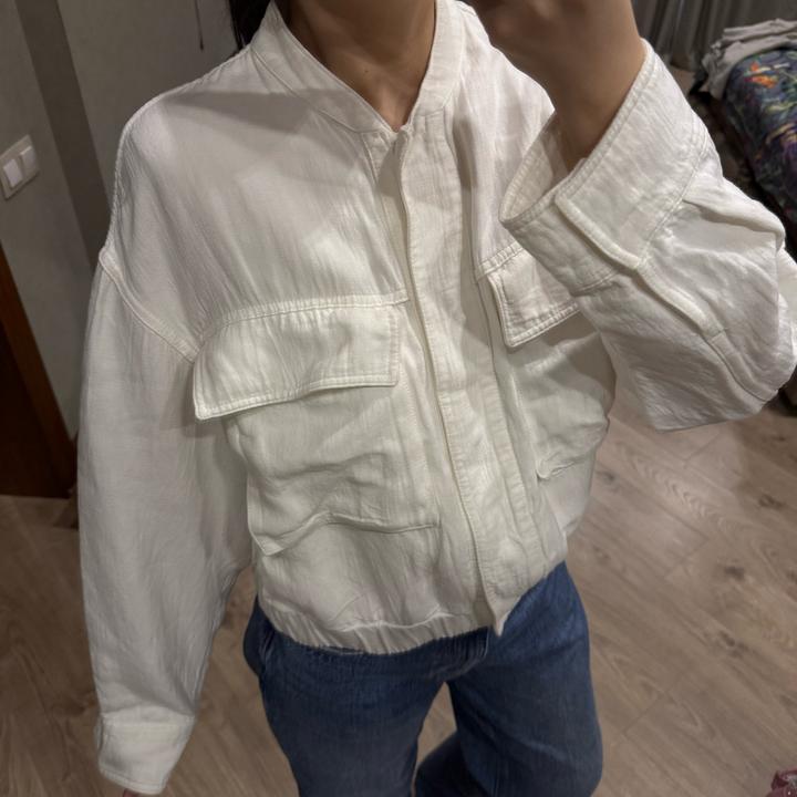 Куртка из вискозы и льна Zara