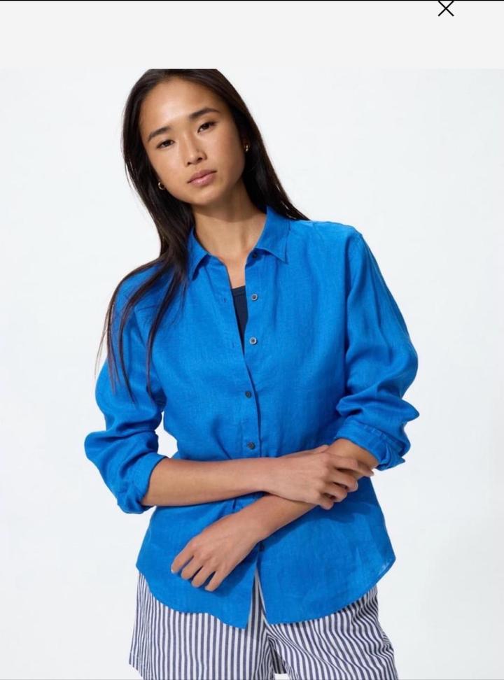 Льняная рубашка Uniqlo