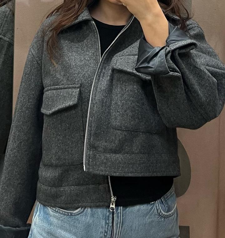 Bershka Укороченная куртка на молнии