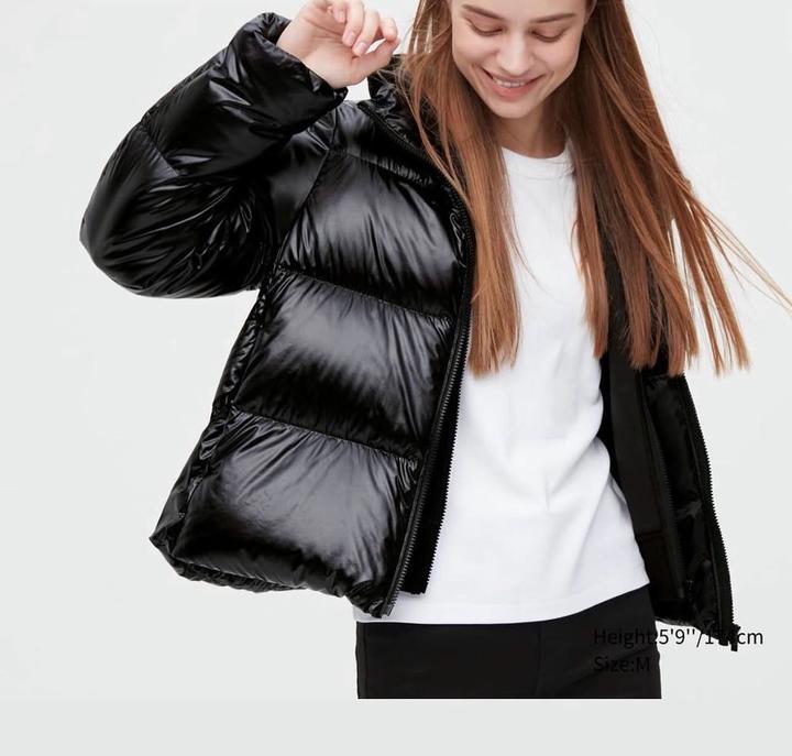Укороченная дутая куртка uniqlo