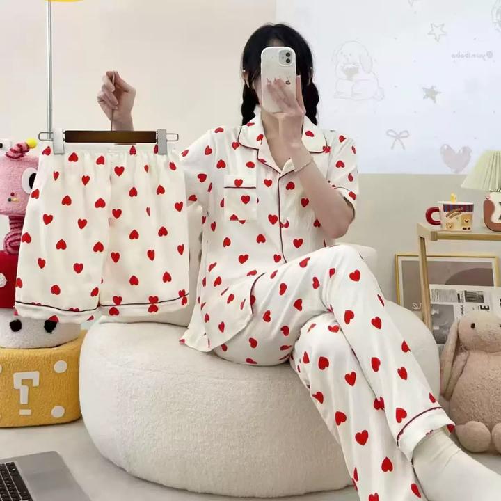 Coton Colors Пижама с принтом сердечек