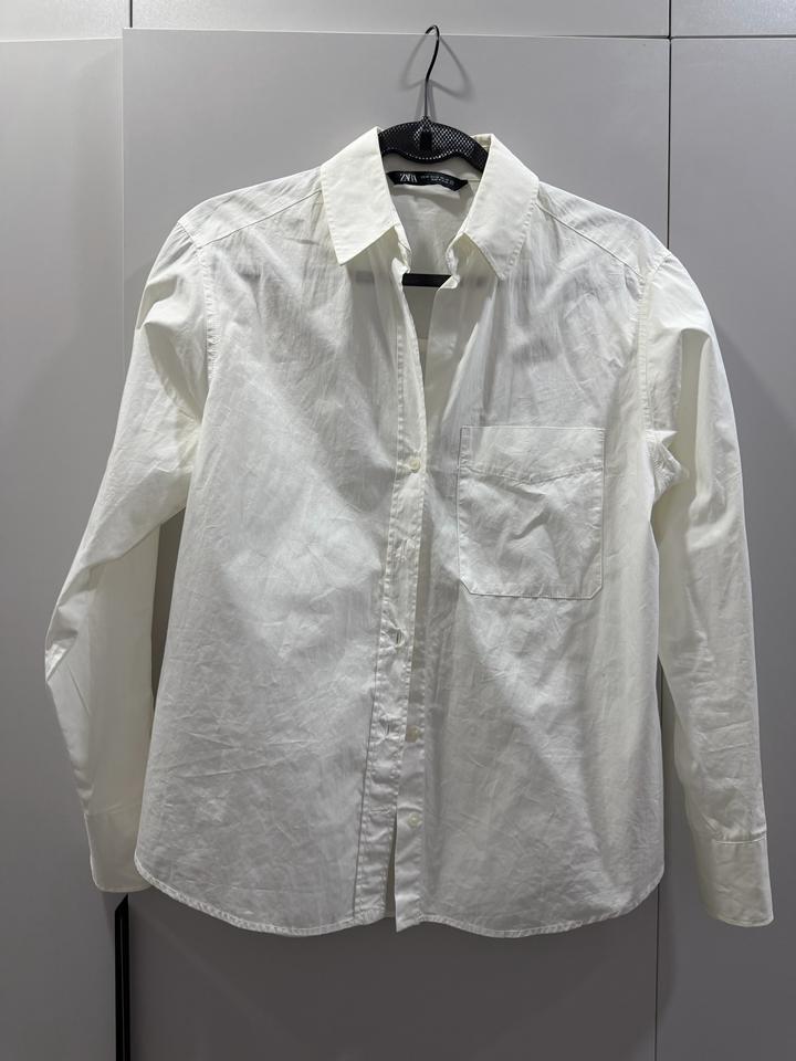 Белая рубашка ZARA xs