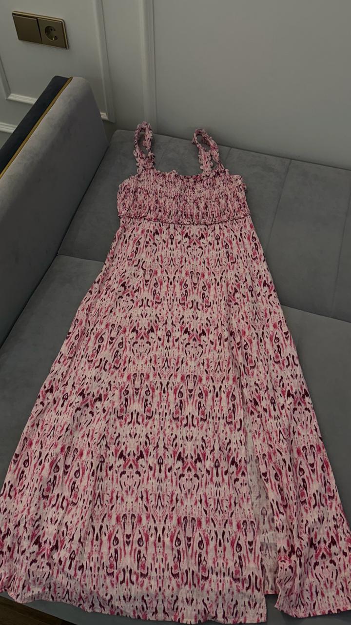Сарафан Zara в розовый принт