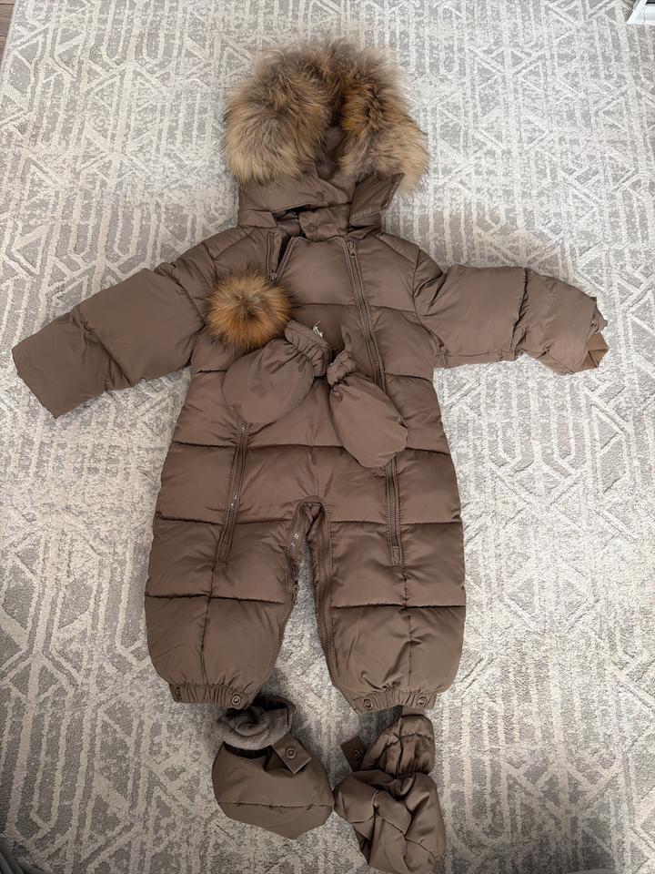 зимний теплый комбинезон Polo Ralph Lauren 62.(3-6 мес)