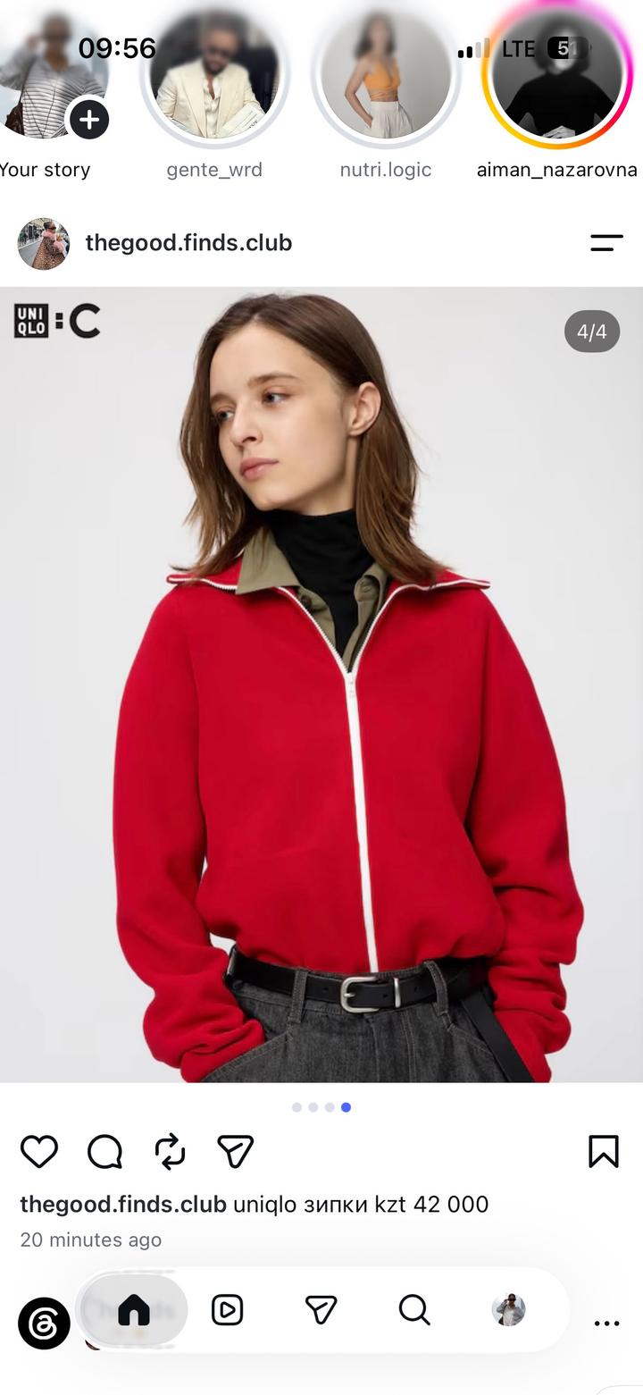 UNIQLO толстовка на молнии