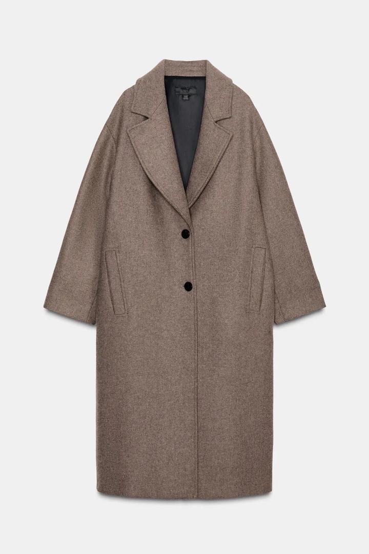 Zara Шерстяное пальто