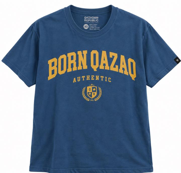 Синяя Футболка Qazaq Republic XS