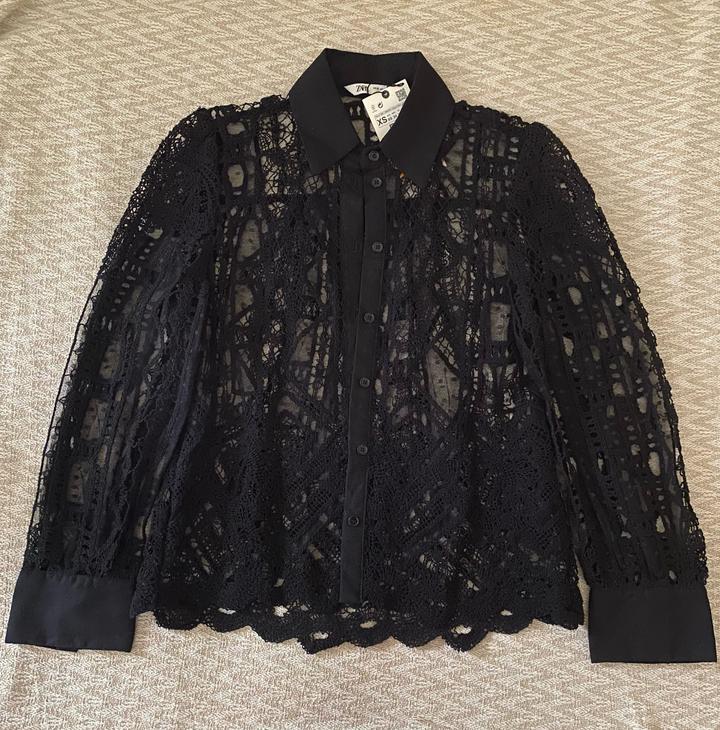 Zara Кружевная рубашка