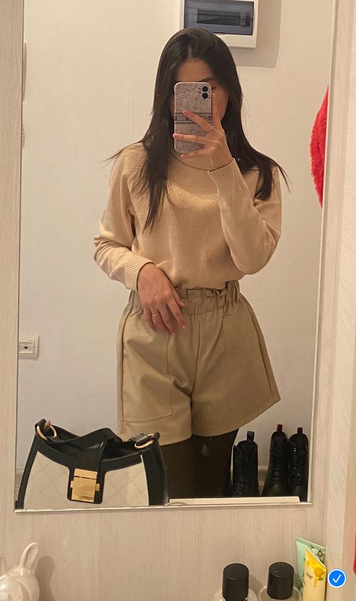 Ayala Collection Шорты из экокожи на резинке
