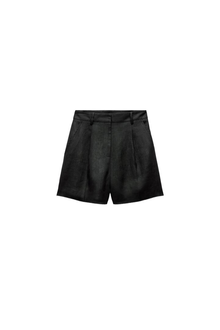 Zara Льняные шорты