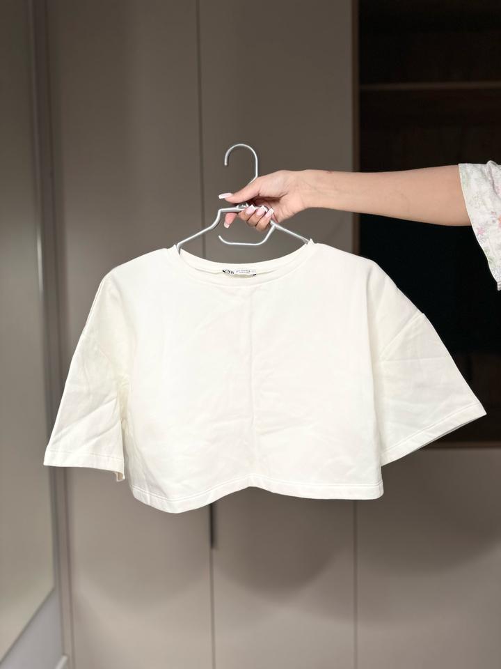 Укороченная футболка ZARA