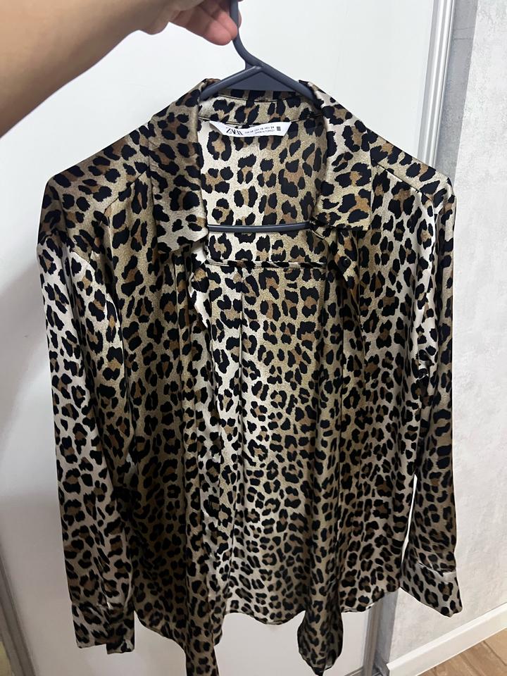Рубашка ZARA леопардовая