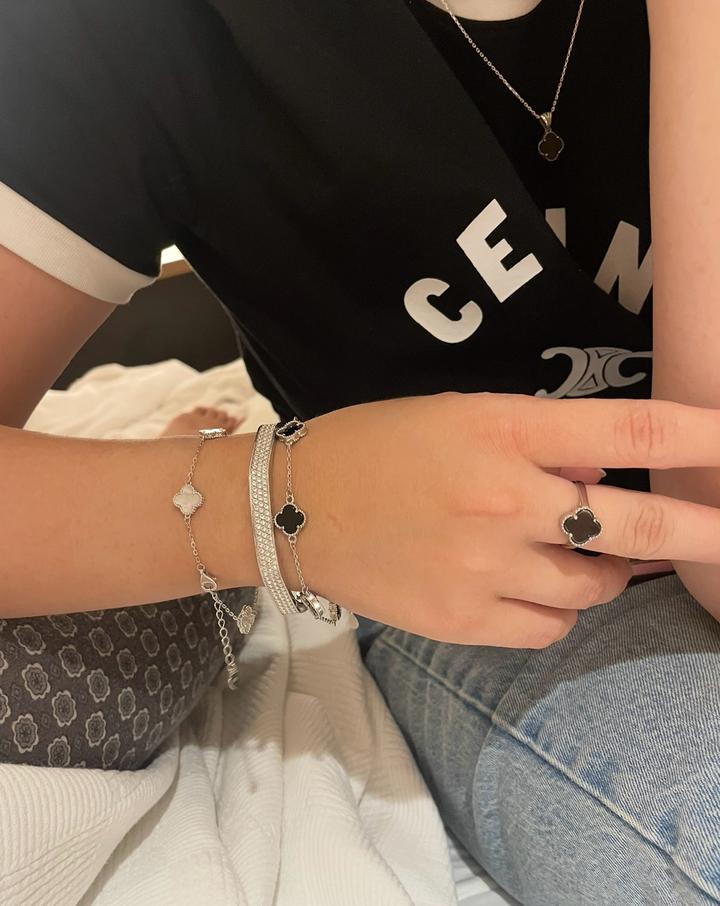 Plaza Diamond Jewellery Полный сет под VanCleef серебро и натуральные камни