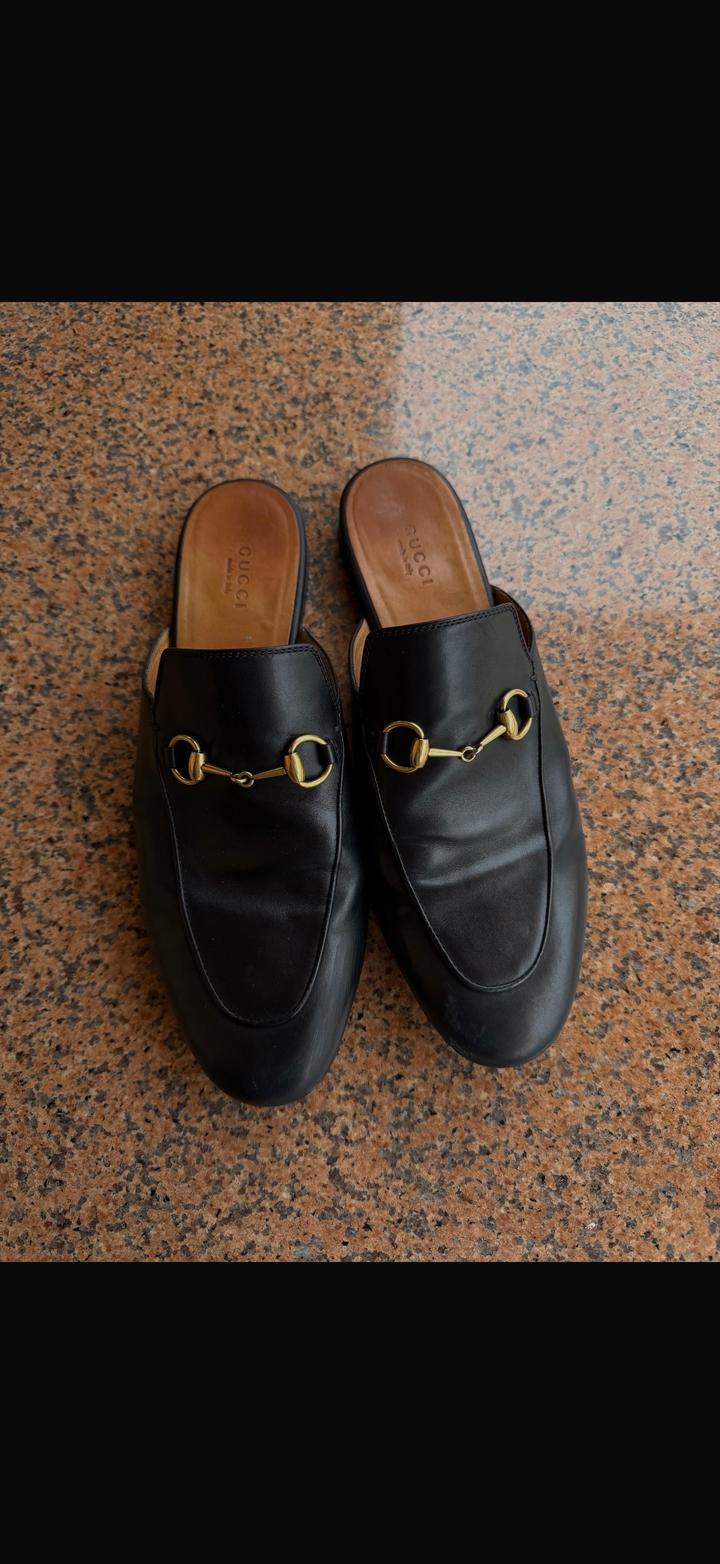Женские кожаные мюли Gucci