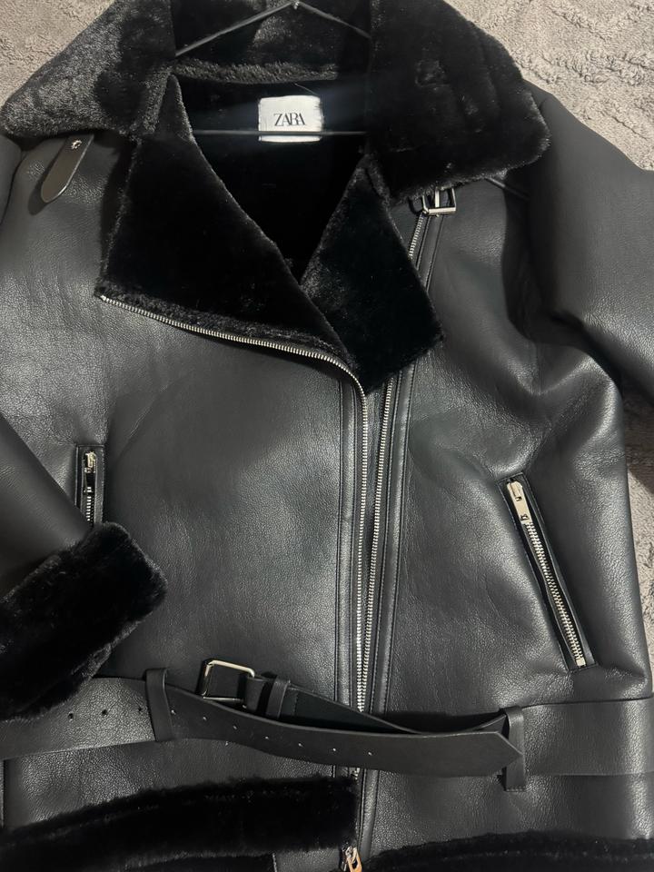 Дубленка авиатор ZARA