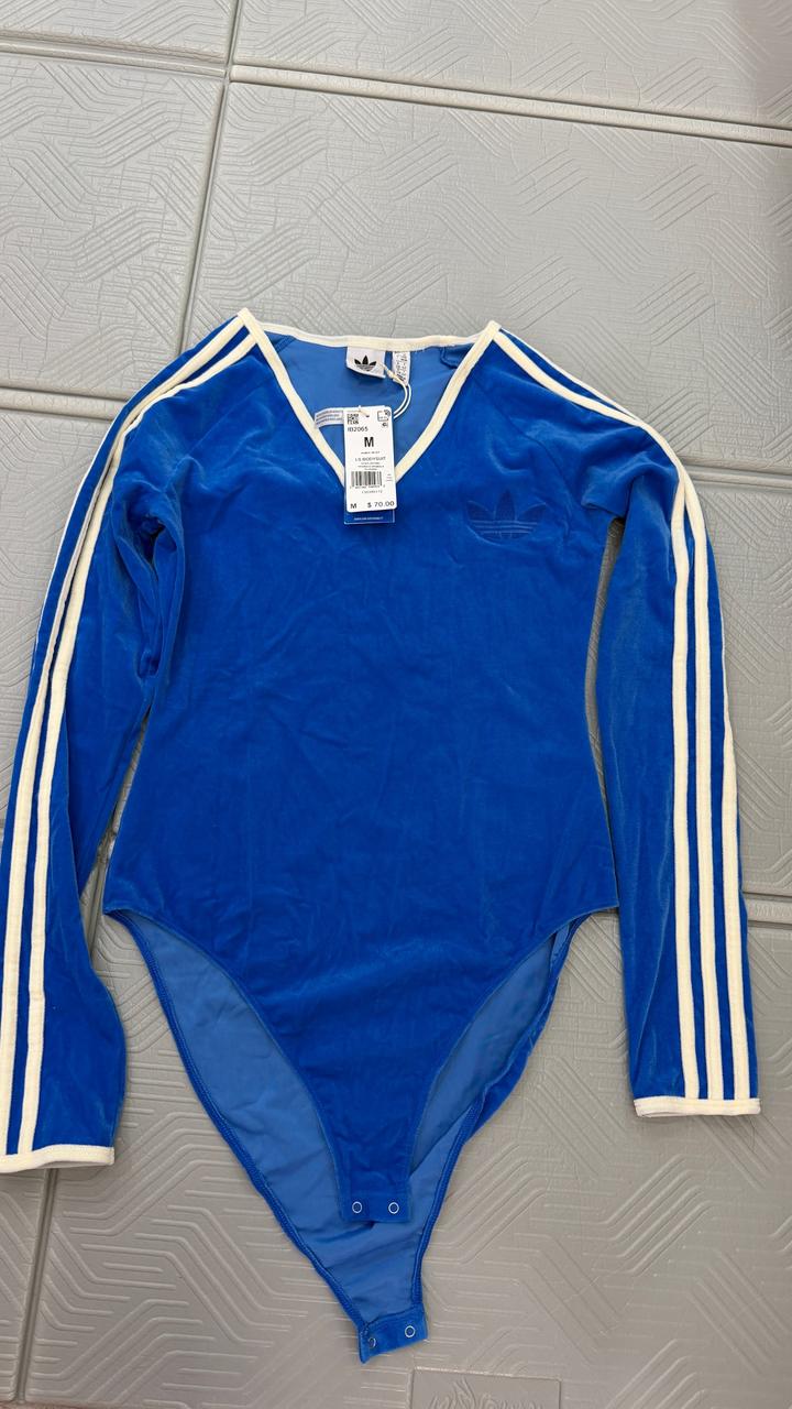 Велюровое боди adidas