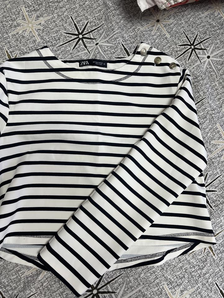 Лонгслив Zara в полоску