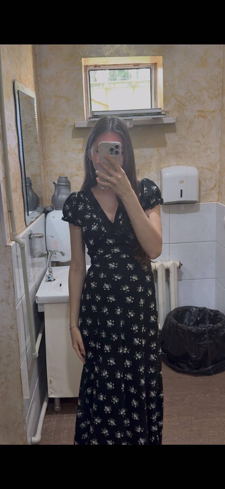 Платье с цветочным принтом