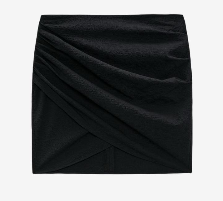 Мини-юбка ZARA с драпировкой