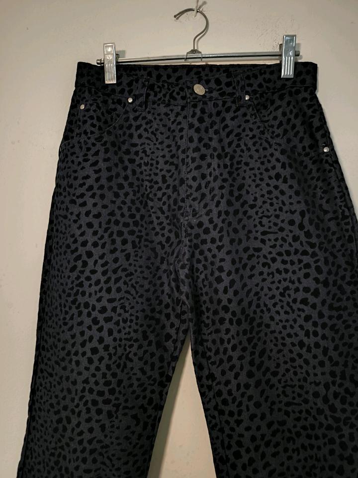 Винтаж Джинсы с бархатным напылением