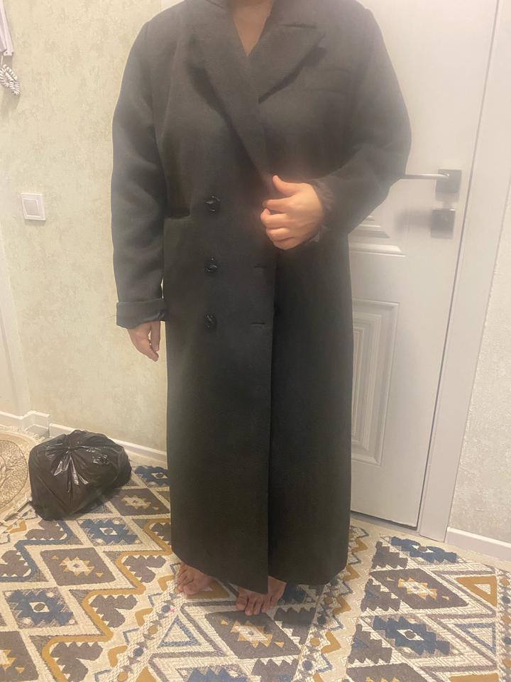 hot fashion Женское длинное двубортное пальто