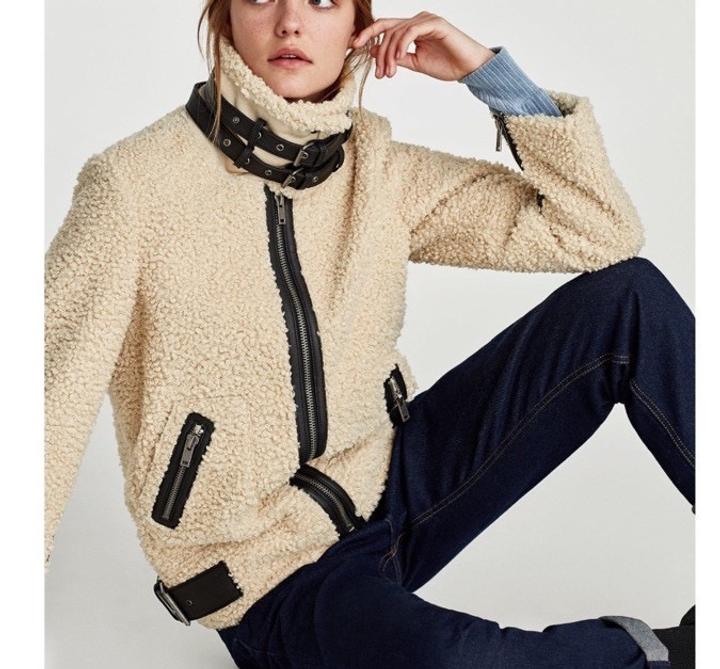 Zara куртка дубленка