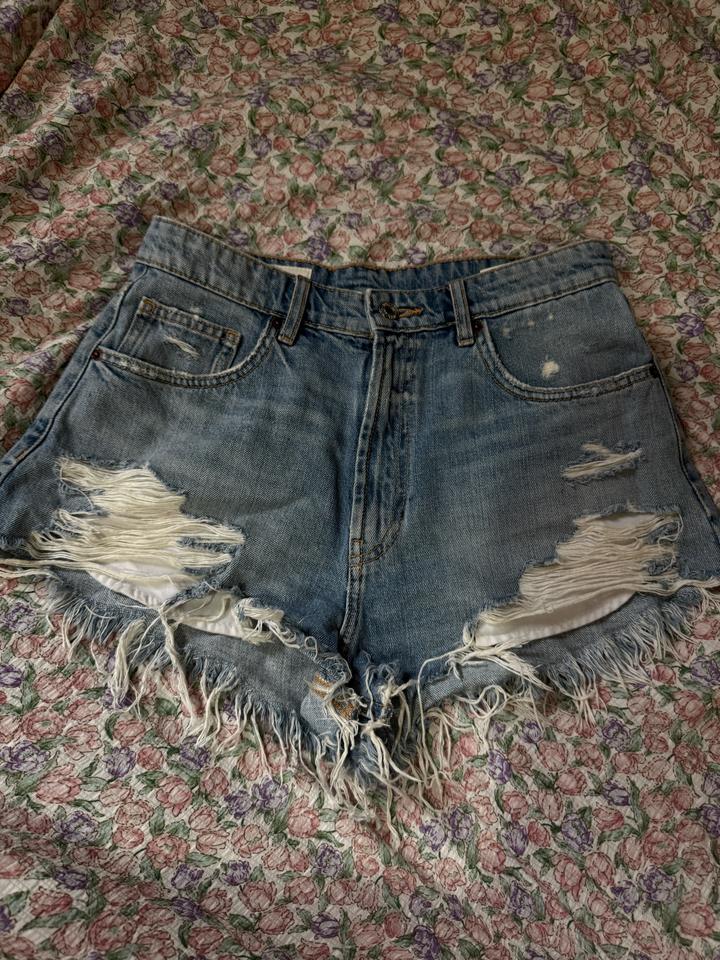 Джинсовые шорты ZARA