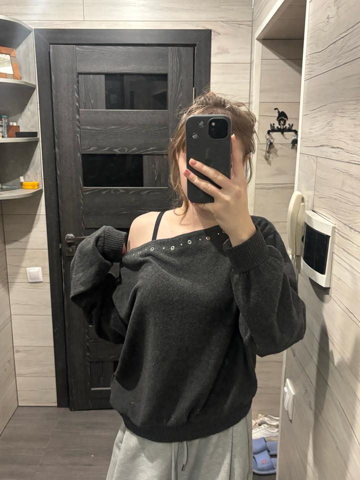 Bershka ассиметричный лонгслив у2к