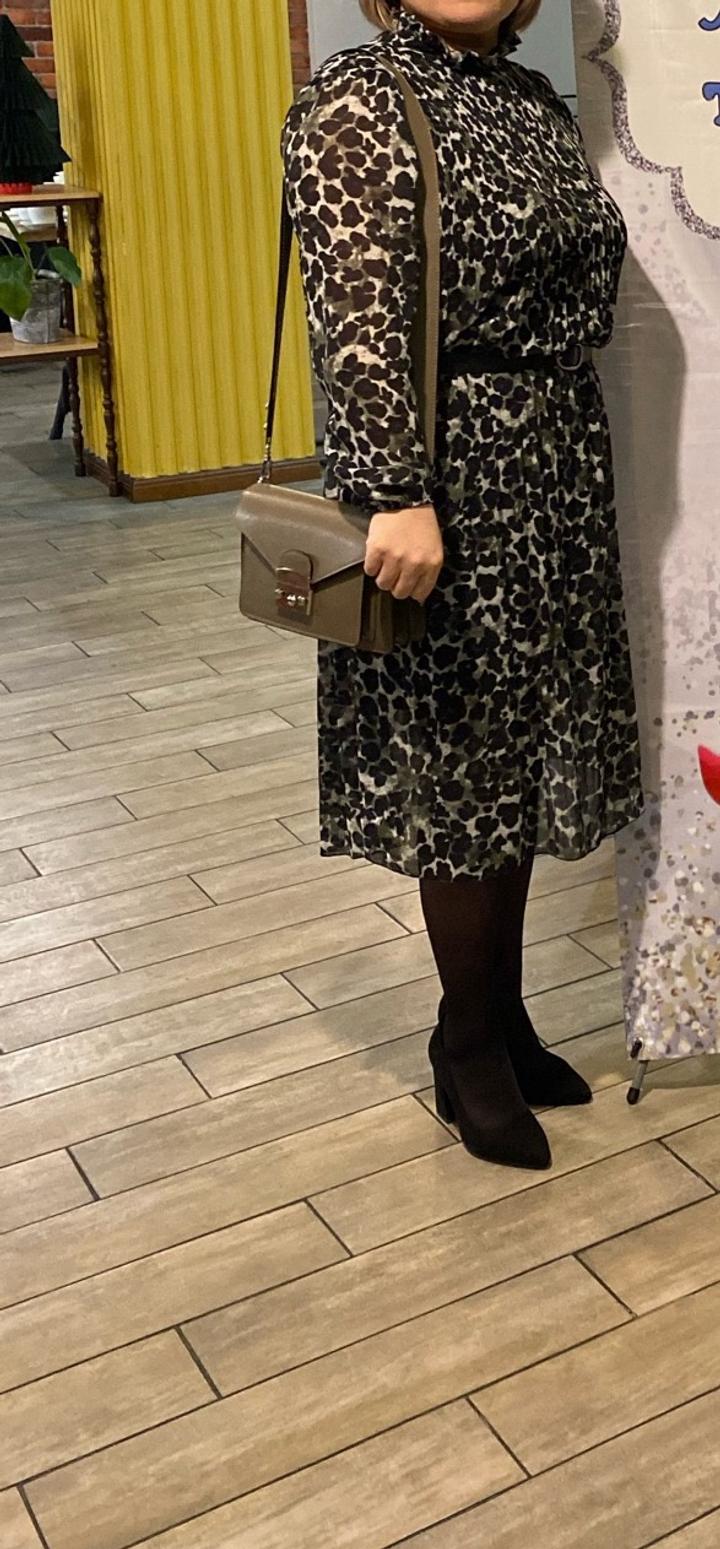 Платье с леопардовым принтом