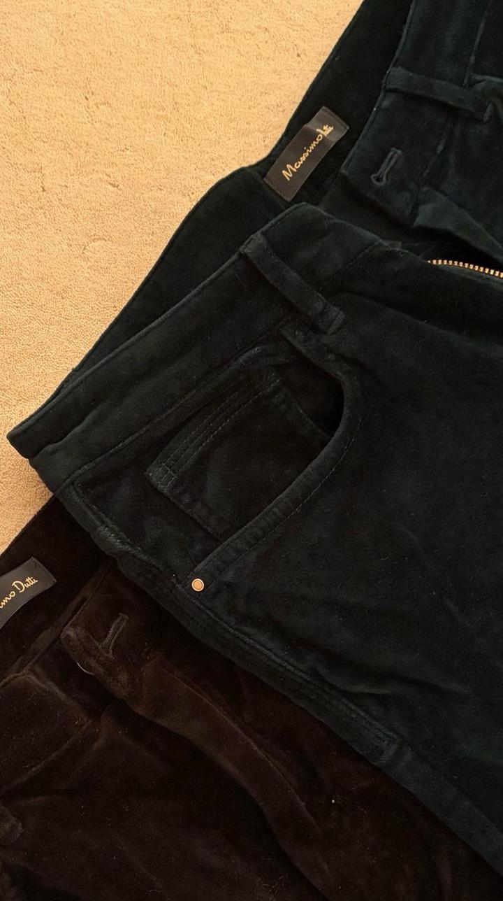 Massimo Dutti Велюровые штаны цена указана за 2 пары