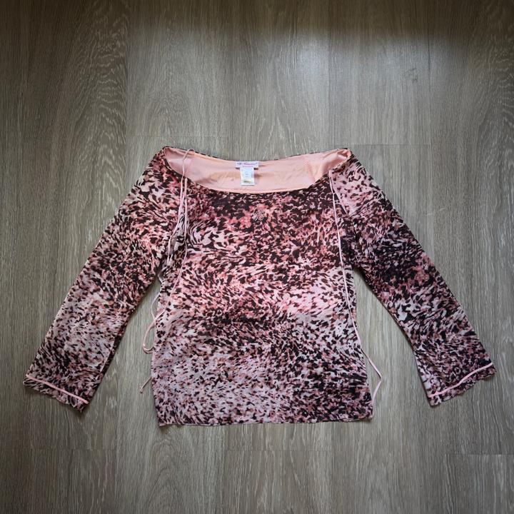 Blumarine лонгслив с леопардовым принтом