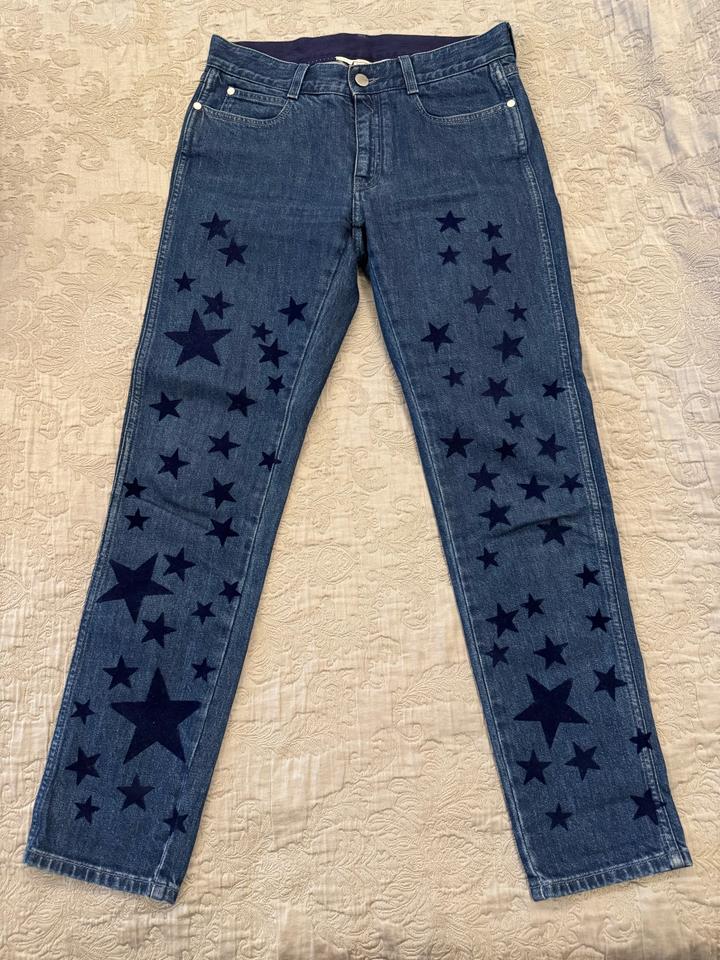 Джинсы Stella McCartney со звездами