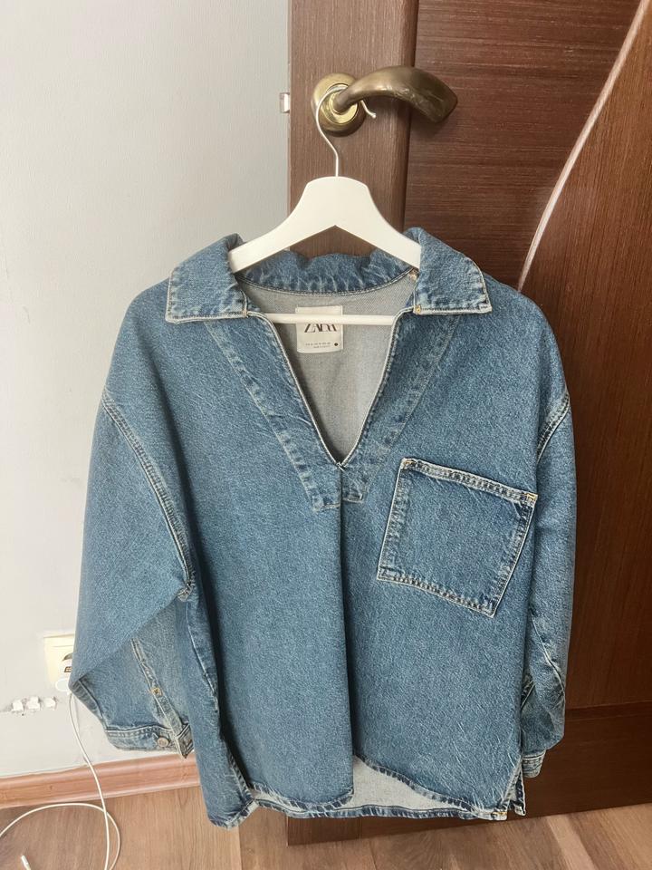 Джинсовая рубашка ZARA