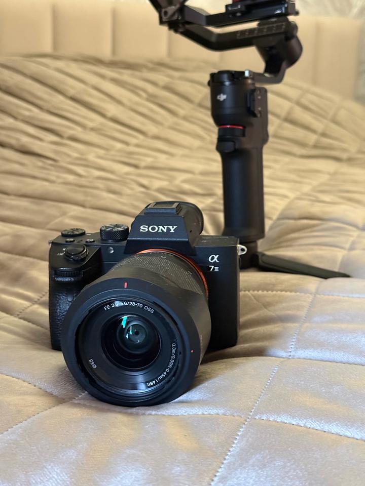 Камера Sony alpha 7iii, стедикам Dji RS3 mini и сумочка для камера