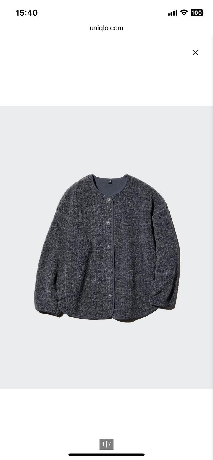 Флисовый кардиган Uniqlo