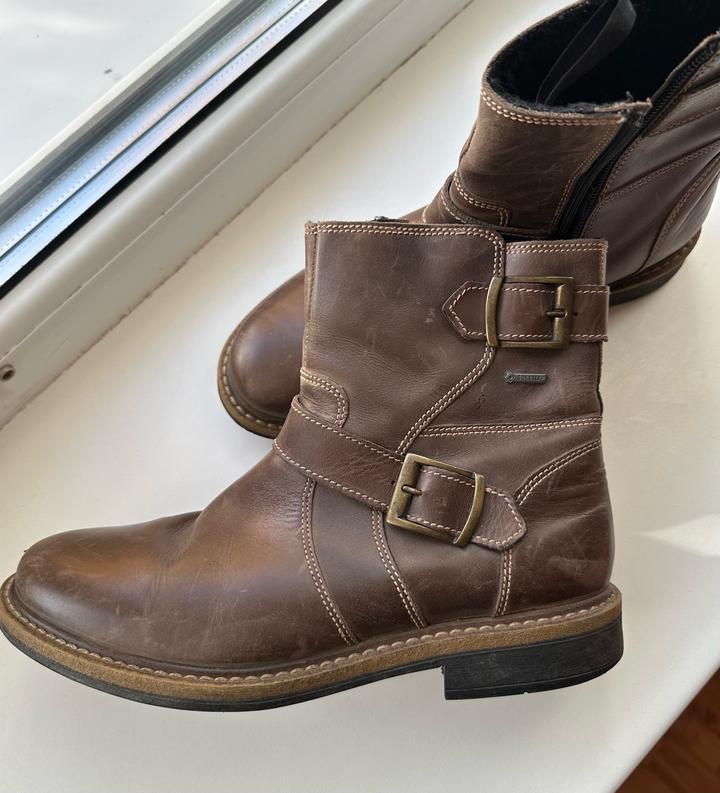 GORE-TEX Мужские кожаные ботинки с пряжками