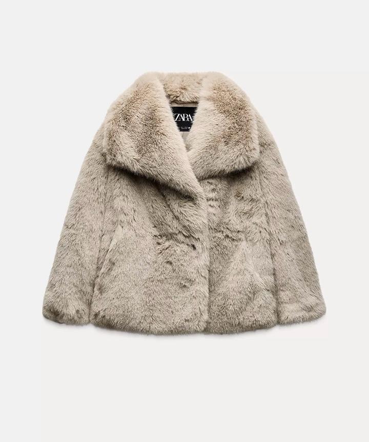 Шуба ZARA из искусственного меха