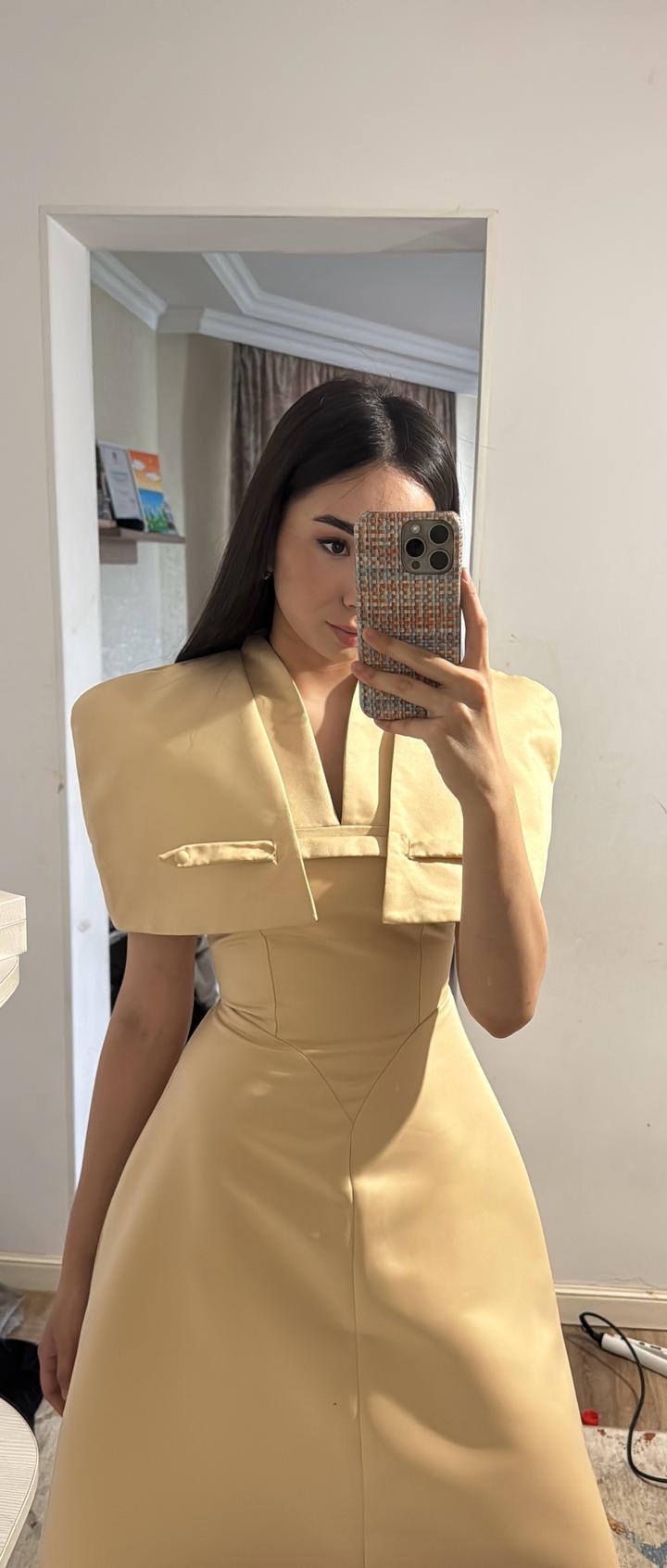 Issa Collection Платье миди с накидкой