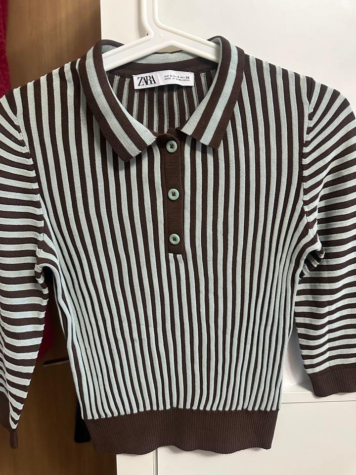 Джемпер Zara поло в полоску
