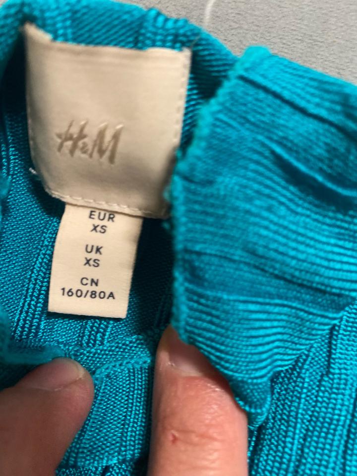 H&M бирюзовый лонгслив