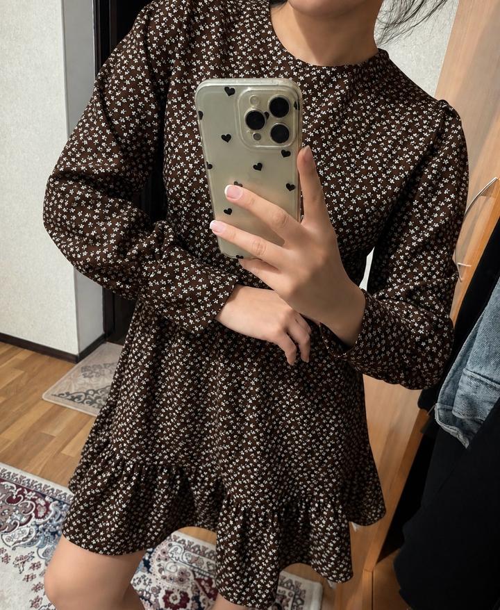 Chia коричневое платье