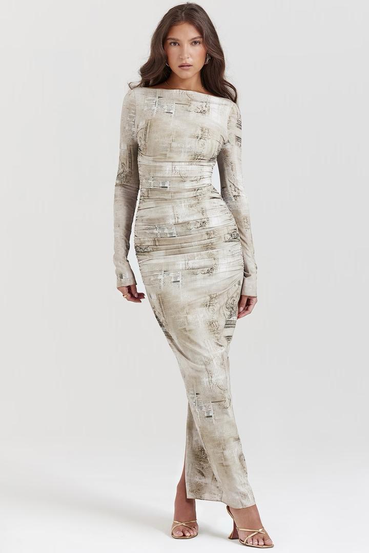 House of CB Платье макси с принтом
